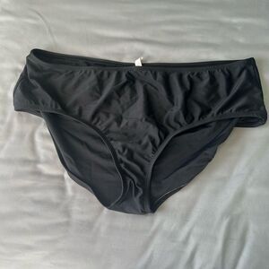 Bonita Swim Womens 1X Polyester Black Bikini‎ Bottoms